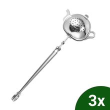 Afbeelding in Gallery-weergave laden, Blended Lifestyle theezeef theepot met knijpfunctie 3 stuks, geschikt voor verse thee