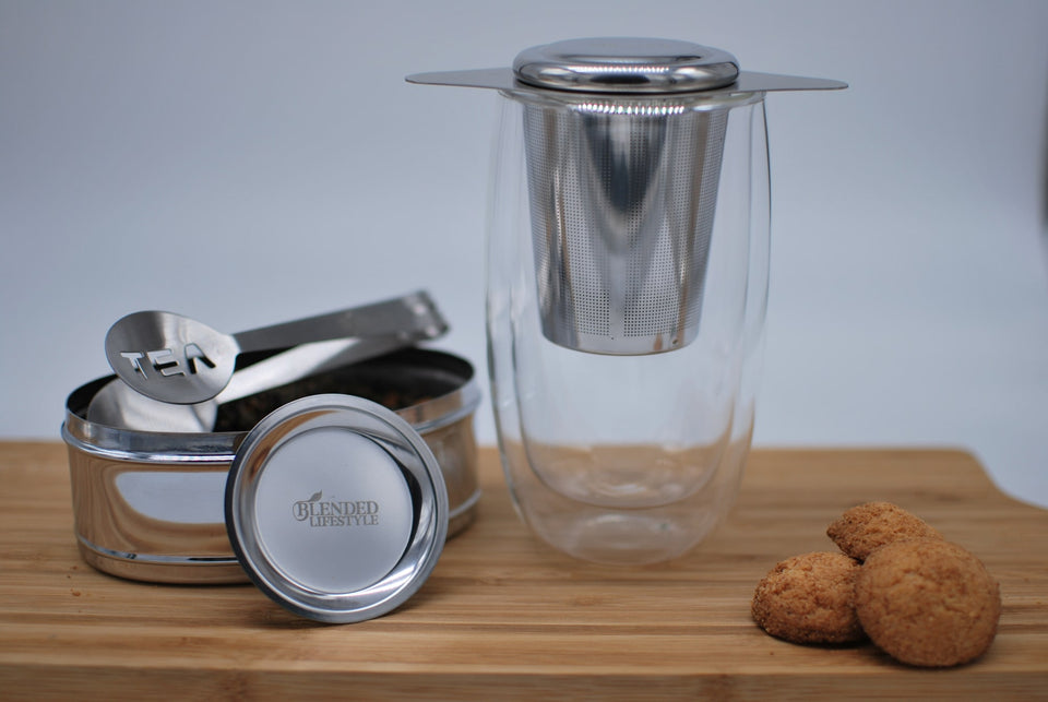 Blended Lifestyle theezeven met lekplaatje, kruidenknijper en kruidenbakje