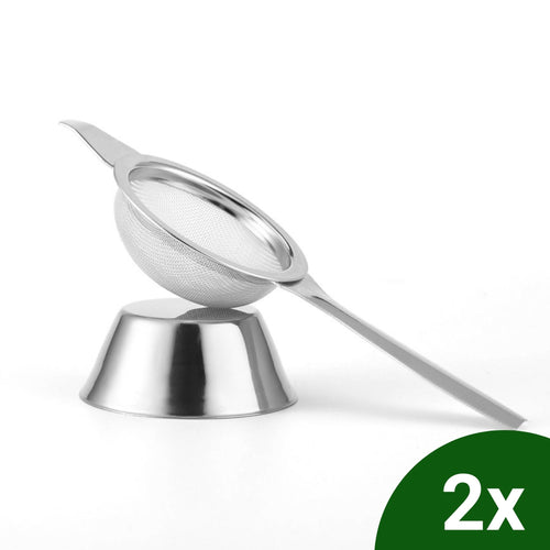 Blended Lifestyle theezeef staaf met lekbakje 2 stuks, voor verse theekruiden
